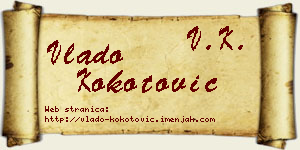 Vlado Kokotović vizit kartica